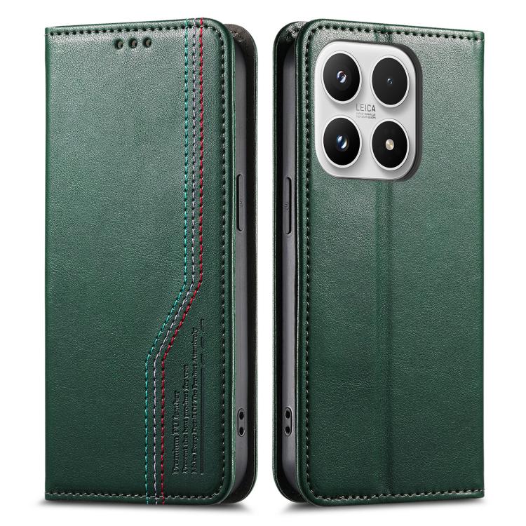 For Xiaomi 17 Elastic Wristband Magnetic Suction Leather Phone Case
