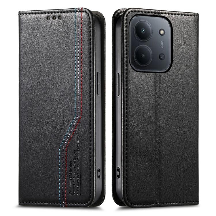 For Redmi 15C 5G / 4G Glodal 171mm Elastic Wristband Magnetic Suction Leather Phone Case