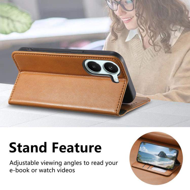 For Redmi Turbo 5 5G Elastic Wristband Magnetic Suction Leather Phone Case