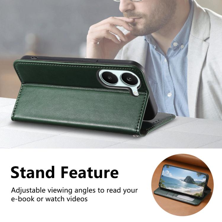 For Redmi Turbo 5 5G Elastic Wristband Magnetic Suction Leather Phone Case