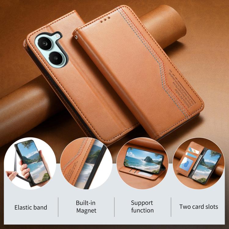 For Xiaomi Poco X8 Pro 5G Elastic Wristband Magnetic Suction Leather Phone Case