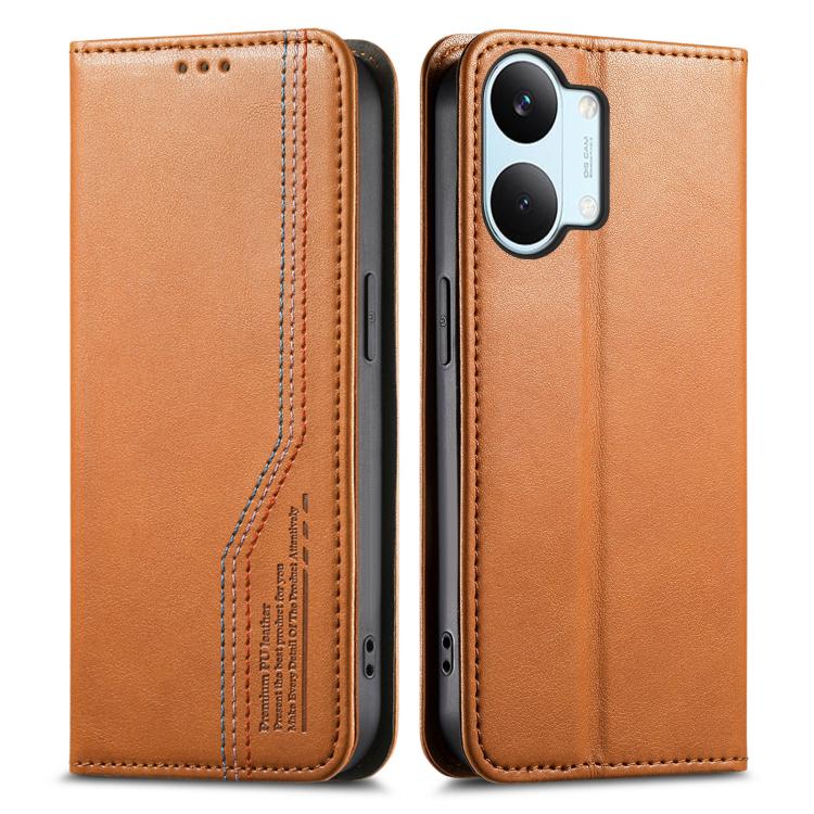 For Redmi Turbo 5 Max 5G Elastic Wristband Magnetic Suction Leather Phone Case