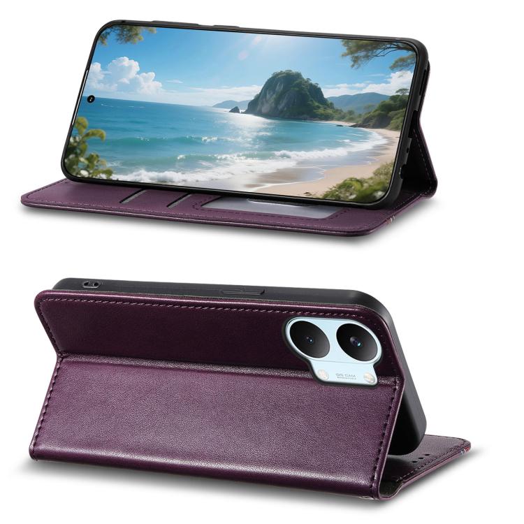 For Redmi Turbo 5 Max 5G Elastic Wristband Magnetic Suction Leather Phone Case