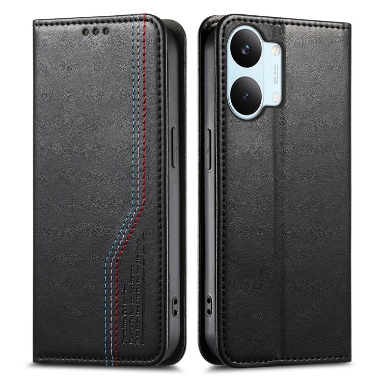 For Xiaomi Poco X8 Pro Max 5G Elastic Wristband Magnetic Suction Leather Phone Case