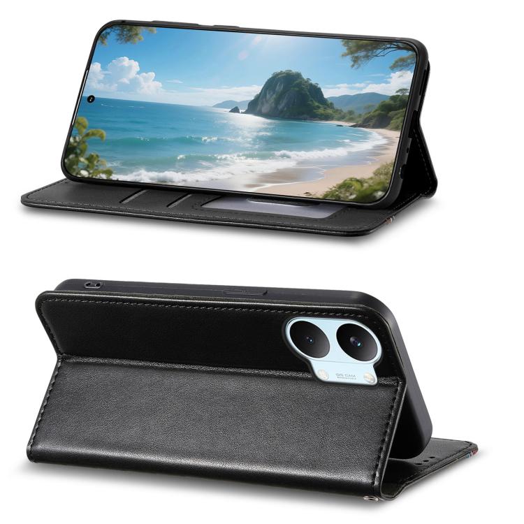 For Xiaomi Poco X8 Pro Max 5G Elastic Wristband Magnetic Suction Leather Phone Case