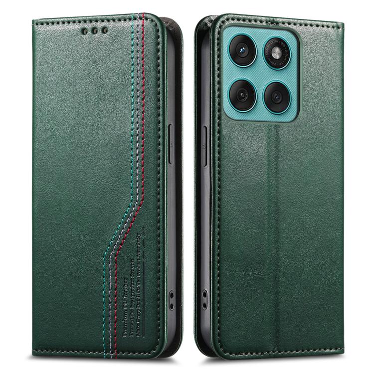 For Motorola Moto Edge 60 Pro Elastic Wristband Magnetic Suction Leather Phone Case