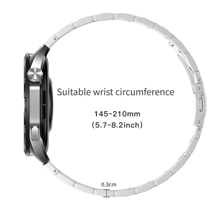 22mm Hooked Buckle Quick Release Ear Switch Three Beads Stainless Steel Watch Band