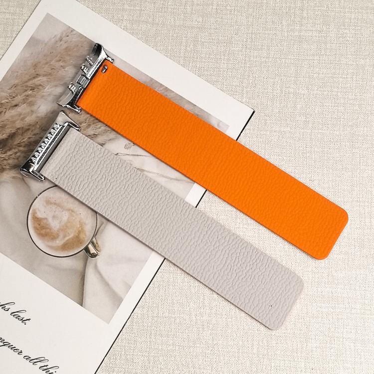 For Huawei Watch D2 Lychee Texture Soft Magnetic Silicone Watch Band