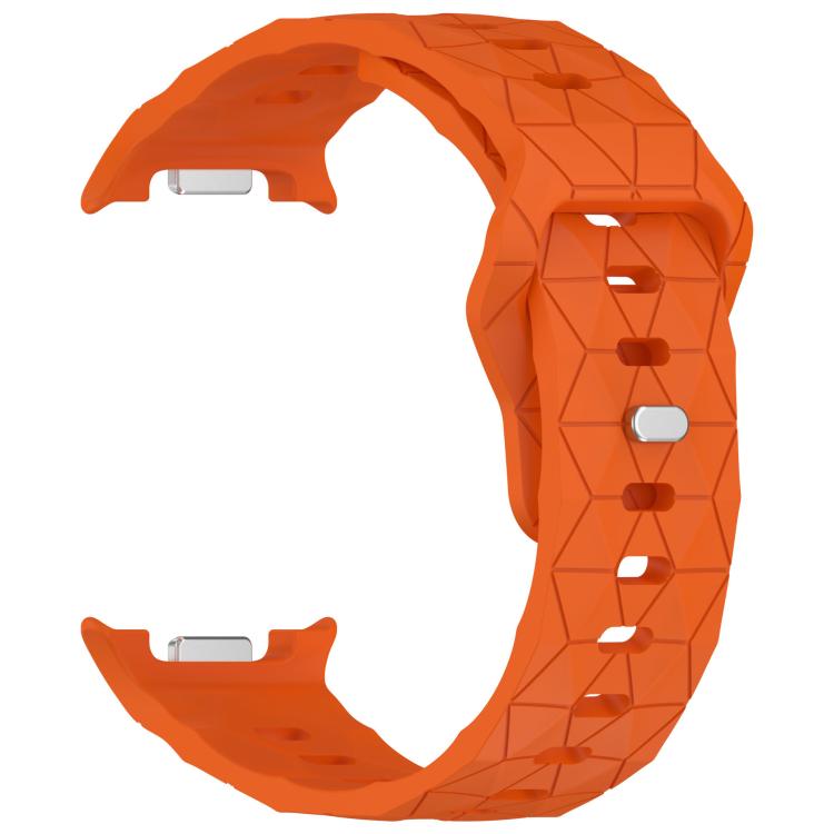 For Samsung Galaxy Watch8 / Watch8 Classic Football Texture Reverse Steel Buckle Silicone Watch Band