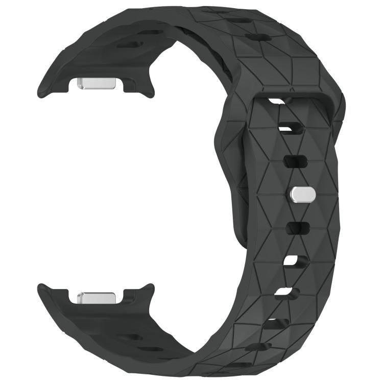 For Samsung Galaxy Watch8 / Watch8 Classic Football Texture Reverse Steel Buckle Silicone Watch Band
