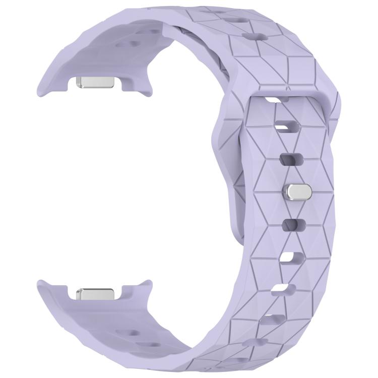 For Samsung Galaxy Watch8 / Watch8 Classic Football Texture Reverse Steel Buckle Silicone Watch Band