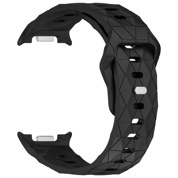 For Samsung Galaxy Watch8 / Watch8 Classic Football Texture Reverse Steel Buckle Silicone Watch Band