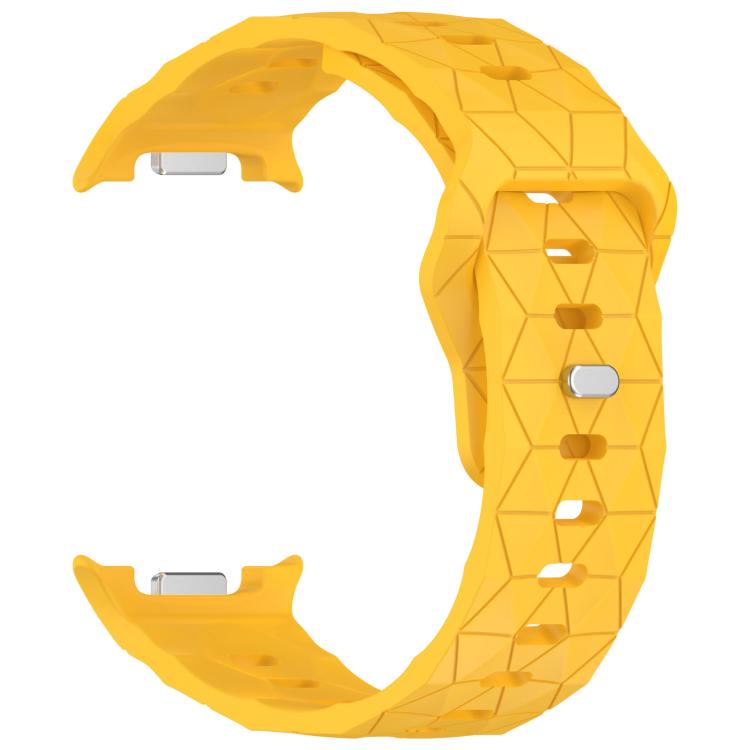 For Samsung Galaxy Watch8 / Watch8 Classic Football Texture Reverse Steel Buckle Silicone Watch Band