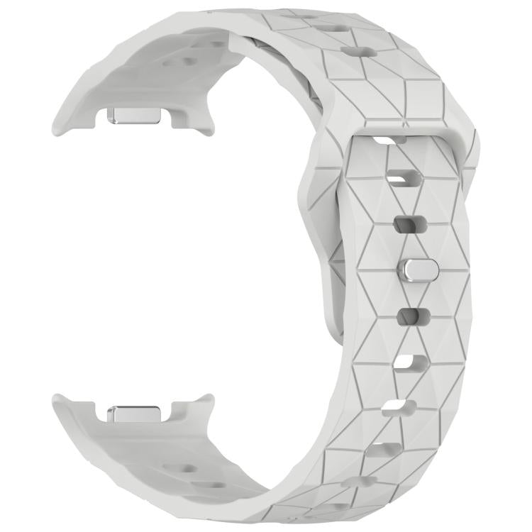 For Samsung Galaxy Watch8 / Watch8 Classic Football Texture Reverse Steel Buckle Silicone Watch Band