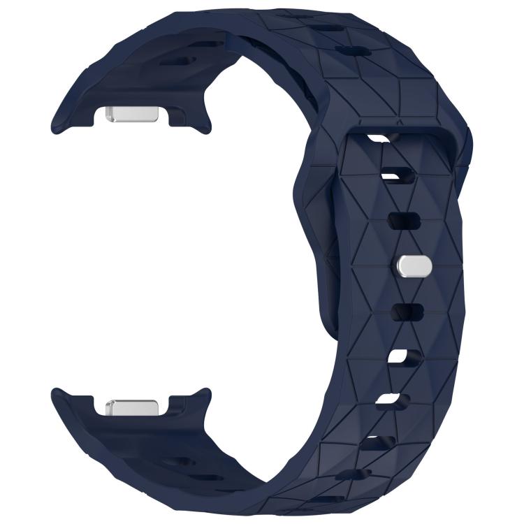 For Samsung Galaxy Watch8 / Watch8 Classic Football Texture Reverse Steel Buckle Silicone Watch Band