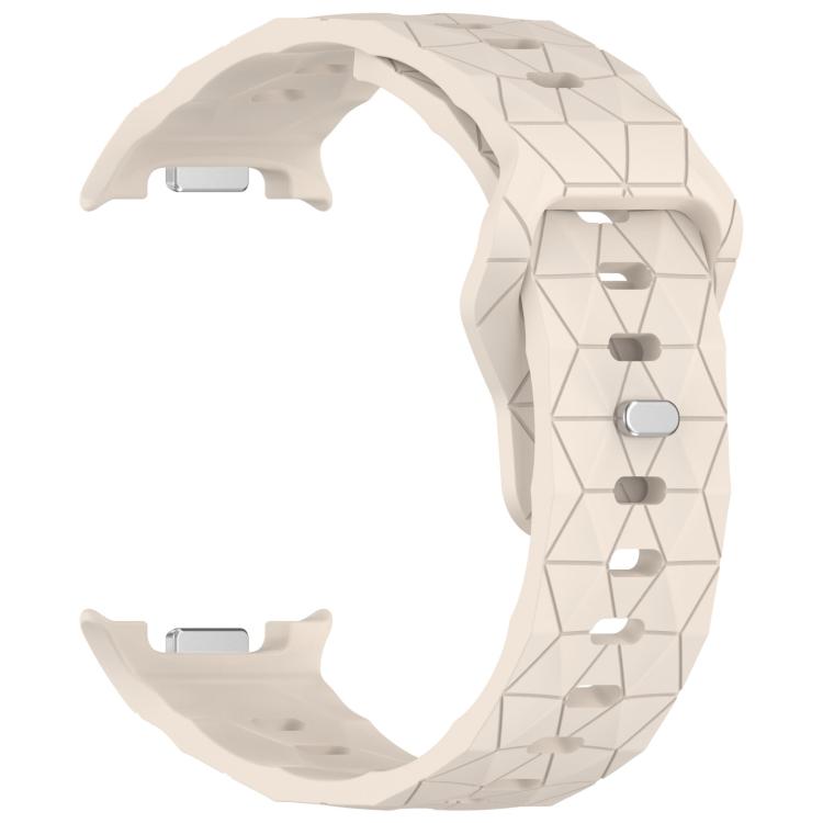 For Samsung Galaxy Watch8 / Watch8 Classic Football Texture Reverse Steel Buckle Silicone Watch Band