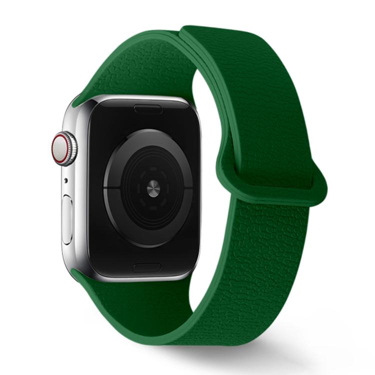 For Apple Watch 42mm / 41mm / 40mm / 38mm Lychee Pattern Magnetic Loop Silicone Watch Band