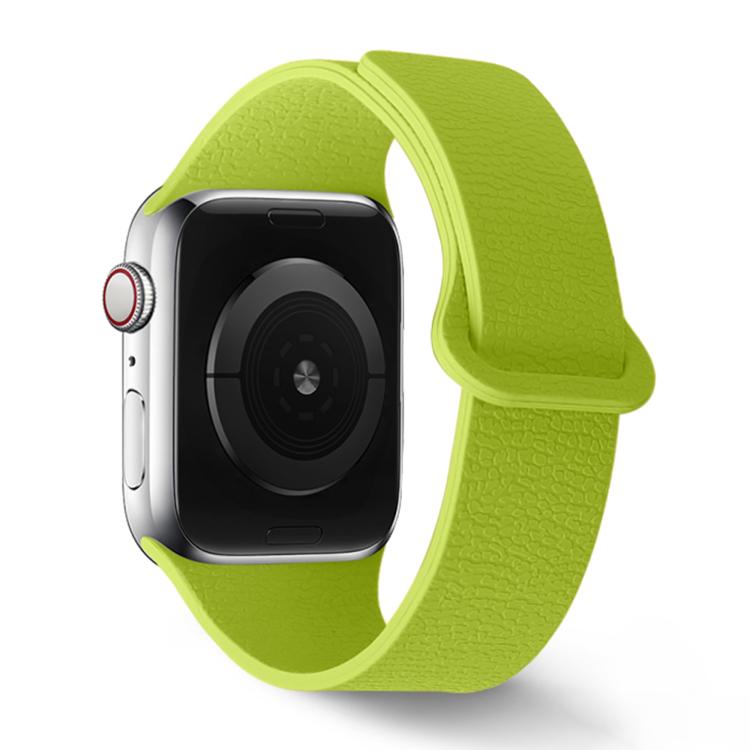 For Apple Watch 42mm / 41mm / 40mm / 38mm Lychee Pattern Magnetic Loop Silicone Watch Band
