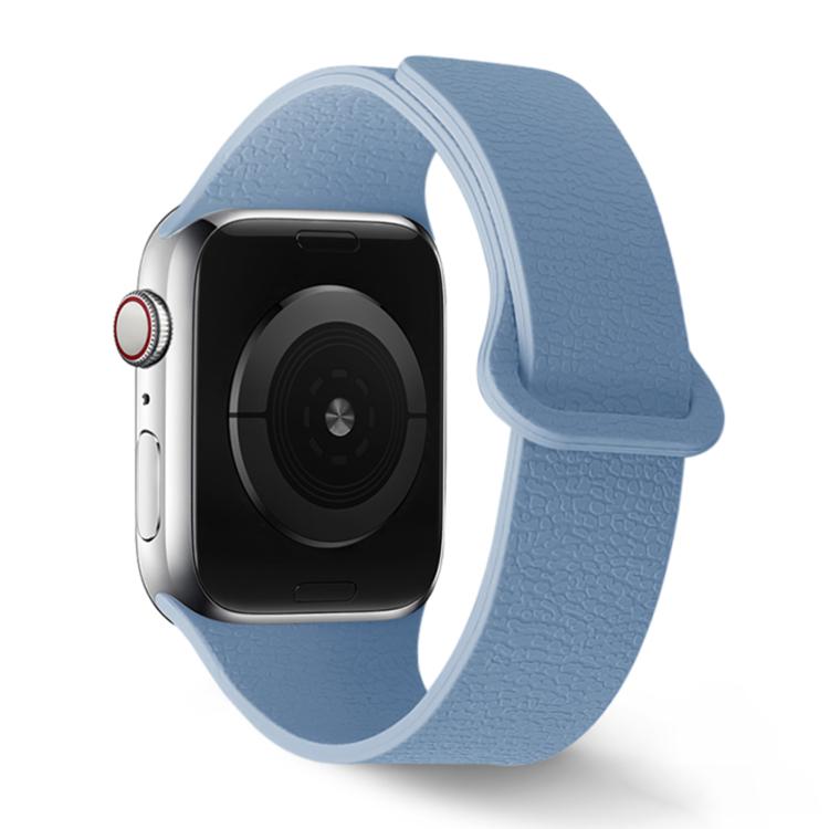 For Apple Watch 42mm / 41mm / 40mm / 38mm Lychee Pattern Magnetic Loop Silicone Watch Band