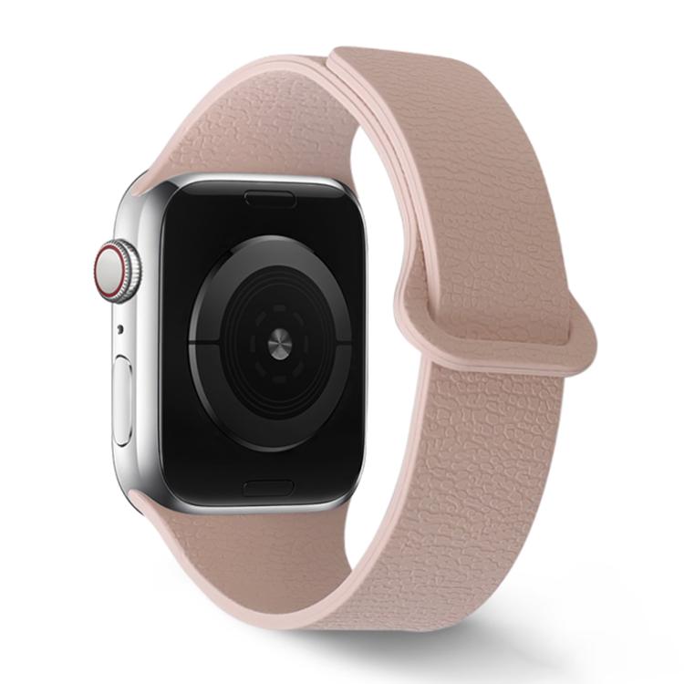 For Apple Watch 42mm / 41mm / 40mm / 38mm Lychee Pattern Magnetic Loop Silicone Watch Band
