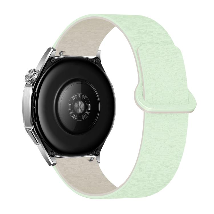 20mm Cloud Wood Grain Reverse Buckle Soft Magnetic Silicone Watch Band