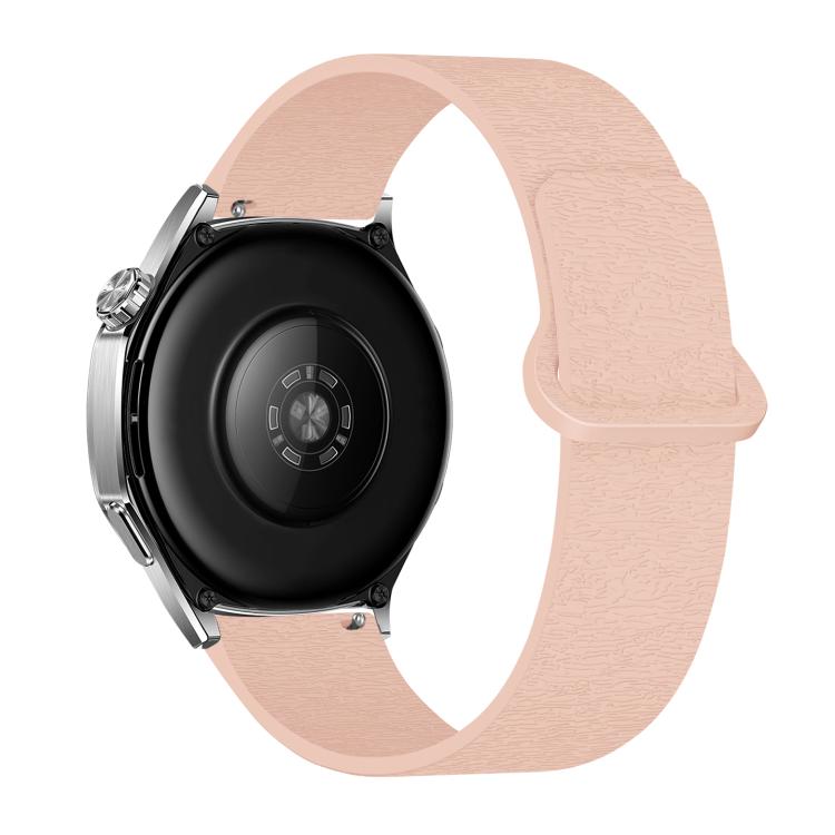 20mm Cloud Wood Grain Reverse Buckle Soft Magnetic Silicone Watch Band