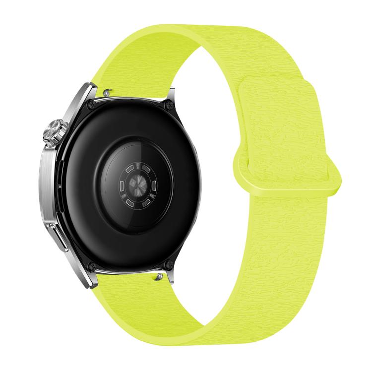 20mm Cloud Wood Grain Reverse Buckle Soft Magnetic Silicone Watch Band