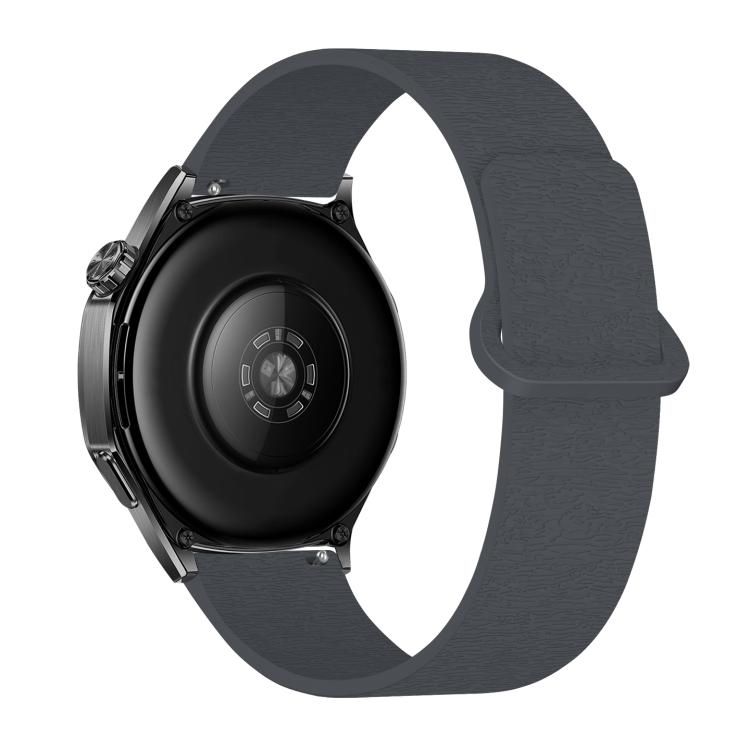 22mm Cloud Wood Grain Reverse Buckle Soft Magnetic Silicone Watch Band