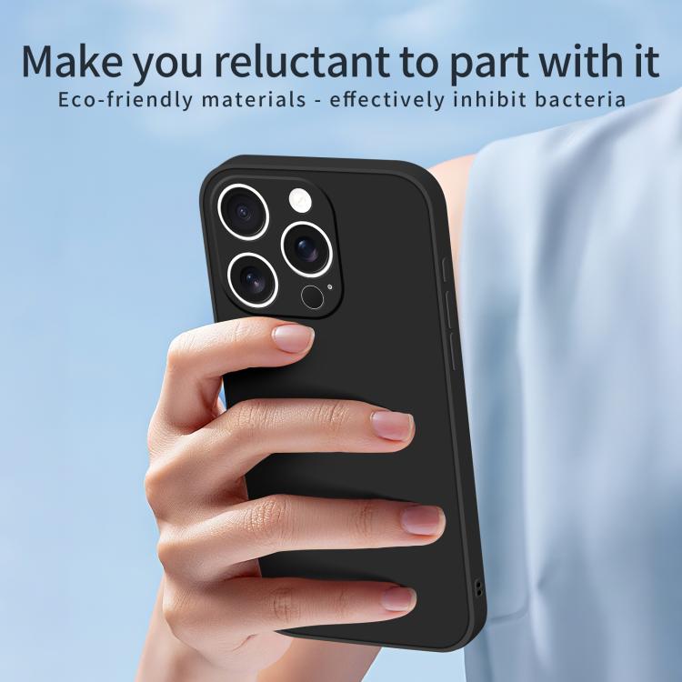 For iPhone 16 Pro Max MOFI Caring Soft Shell Liquid Silicone Skin Feel Phone Case