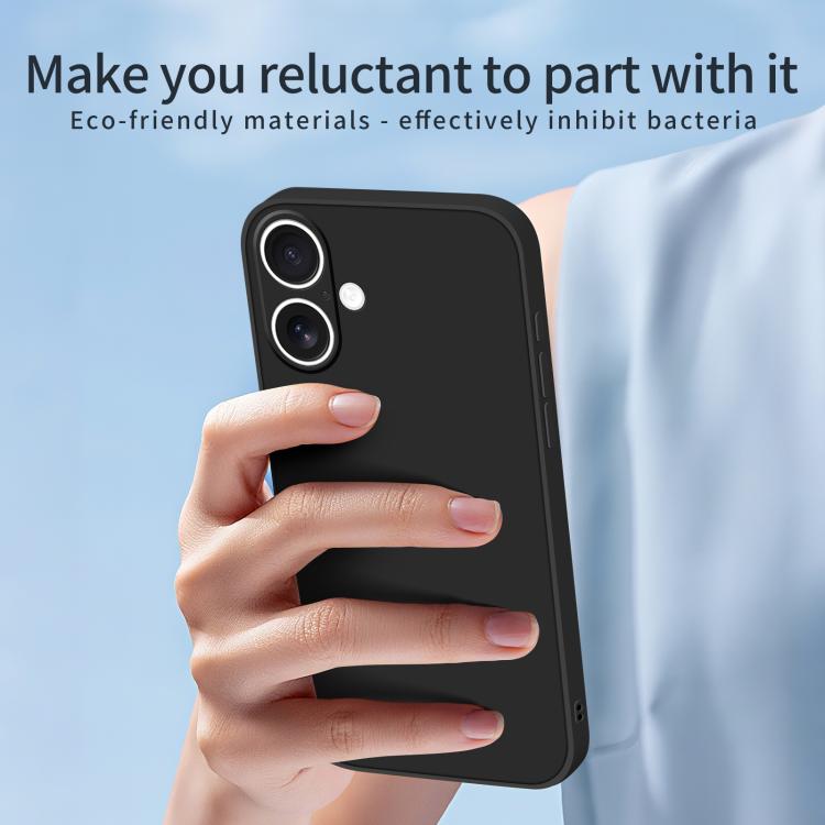 For iPhone 16 Plus MOFI Caring Soft Shell Liquid Silicone Skin Feel Phone Case