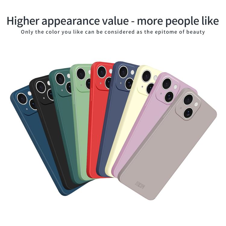 For iPhone 14 Plus MOFI Caring Soft Shell Liquid Silicone Skin Feel Phone Case