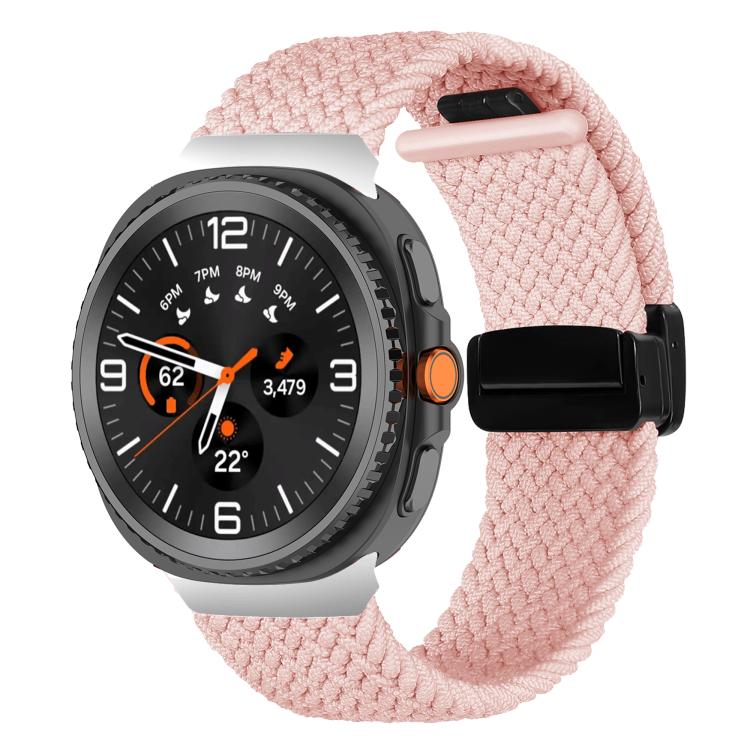 For Samsung Galaxy Watch8 / Watch8 Classic Fold Magnetic Buckle Braided Watch Band