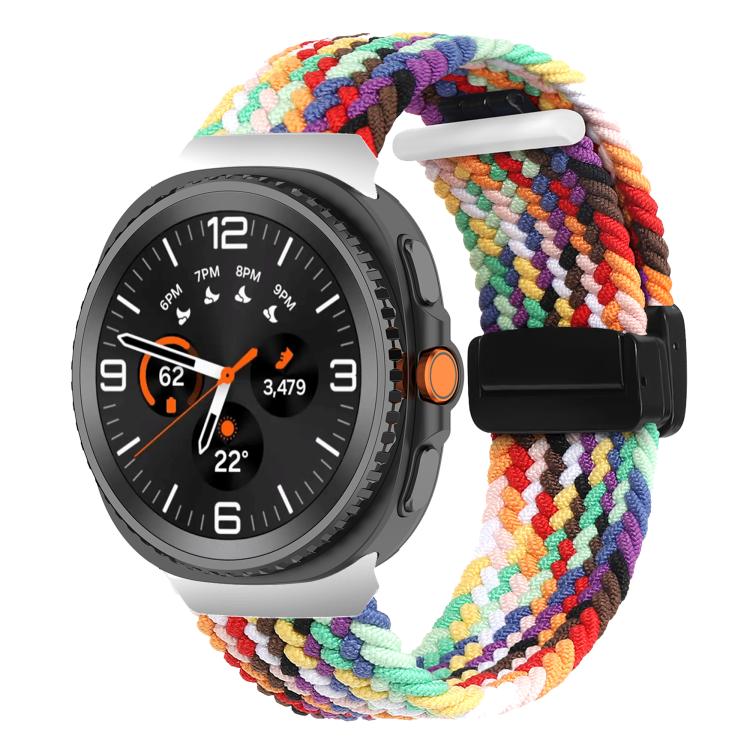 For Samsung Galaxy Watch8 / Watch8 Classic Fold Magnetic Buckle Braided Watch Band