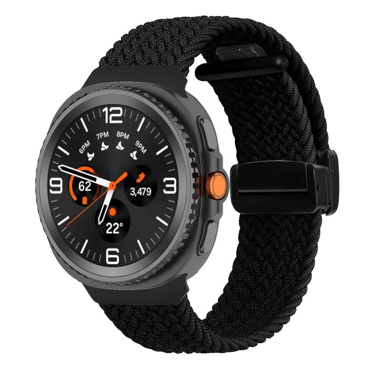 For Samsung Galaxy Watch8 / Watch8 Classic Fold Magnetic Buckle Braided Watch Band