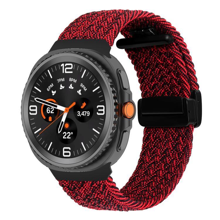 For Samsung Galaxy Watch8 / Watch8 Classic Fold Magnetic Buckle Braided Watch Band