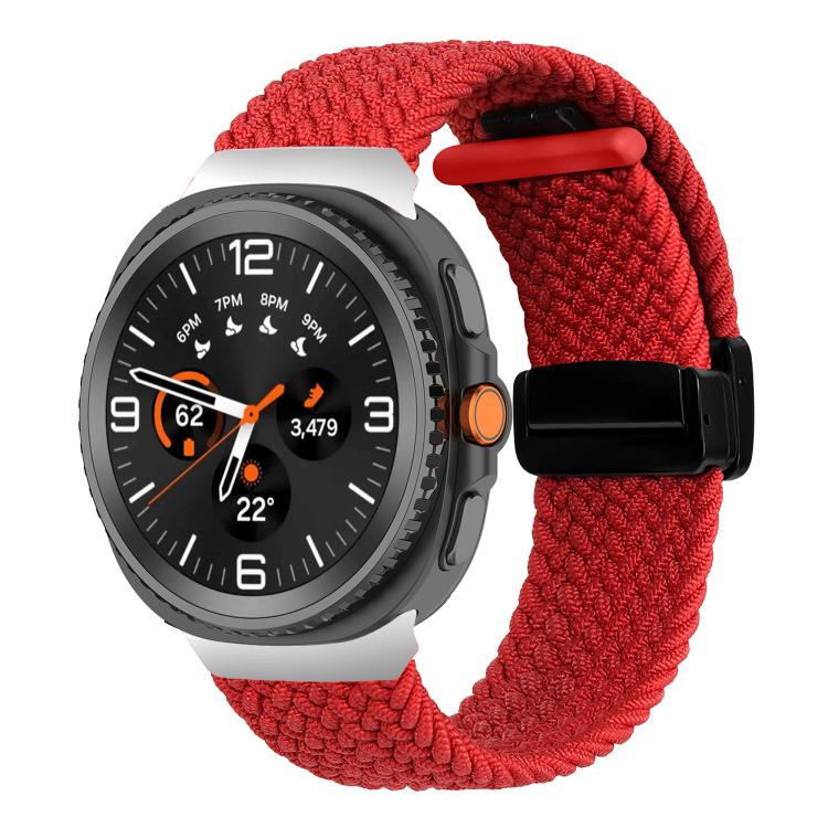 For Samsung Galaxy Watch8 / Watch8 Classic Fold Magnetic Buckle Braided Watch Band
