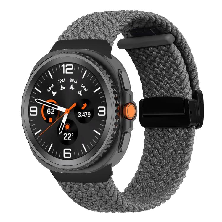 For Samsung Galaxy Watch8 / Watch8 Classic Fold Magnetic Buckle Braided Watch Band