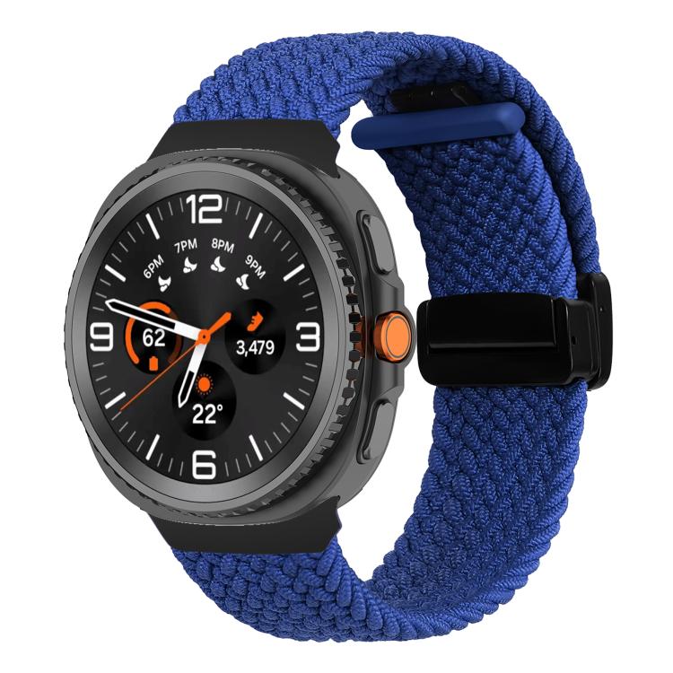 For Samsung Galaxy Watch8 / Watch8 Classic Fold Magnetic Buckle Braided Watch Band