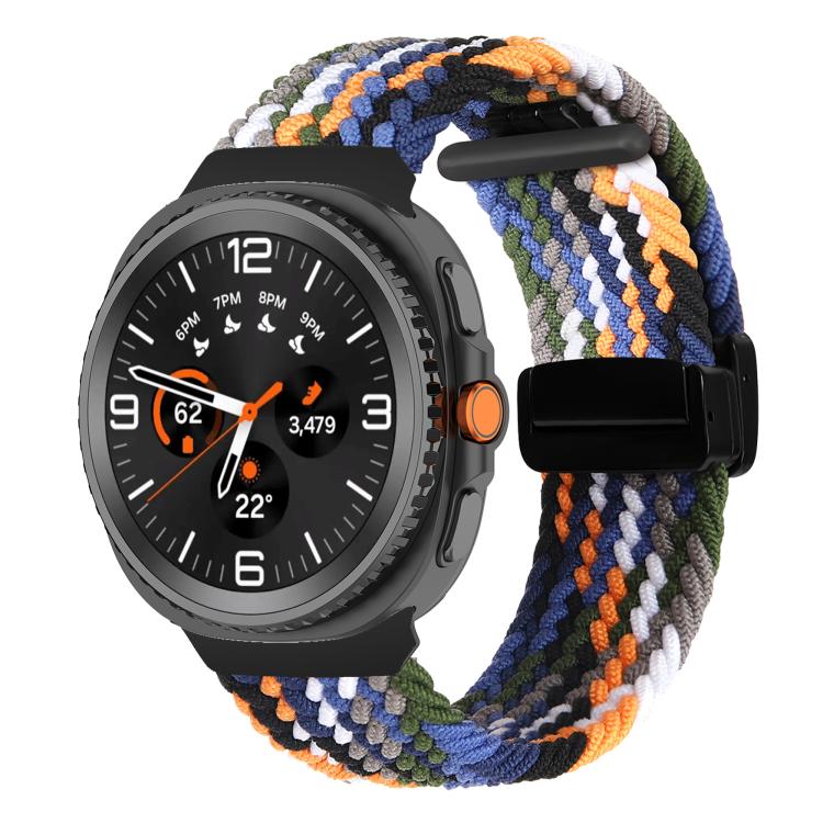 For Samsung Galaxy Watch8 / Watch8 Classic Fold Magnetic Buckle Braided Watch Band