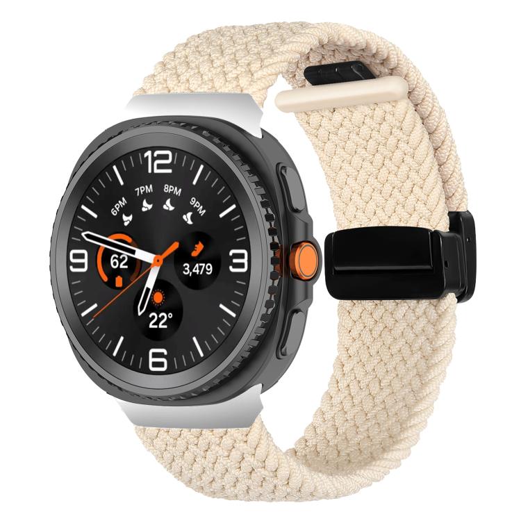 For Samsung Galaxy Watch8 / Watch8 Classic Fold Magnetic Buckle Braided Watch Band
