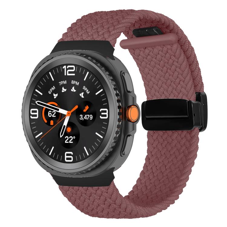 For Samsung Galaxy Watch8 / Watch8 Classic Fold Magnetic Buckle Braided Watch Band