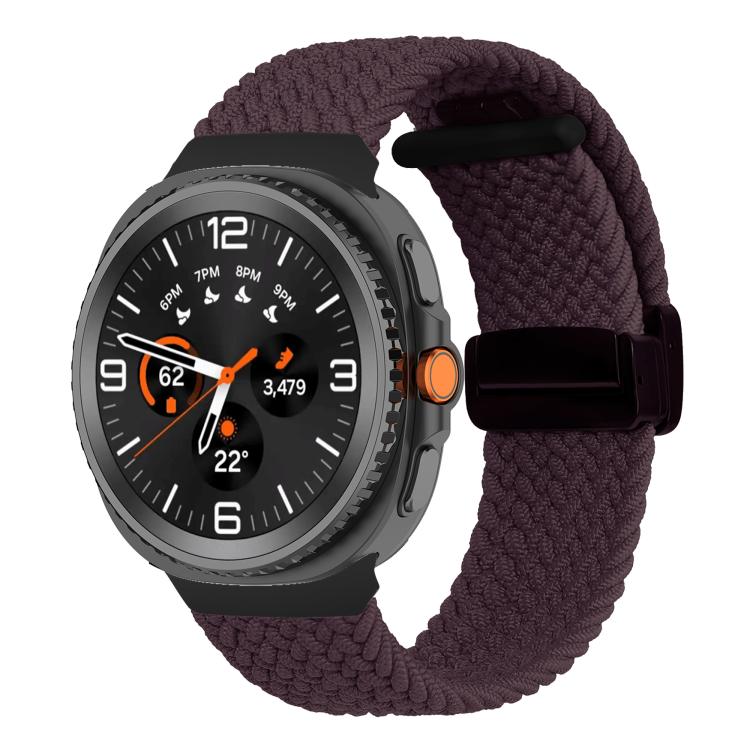 For Samsung Galaxy Watch8 / Watch8 Classic Fold Magnetic Buckle Braided Watch Band