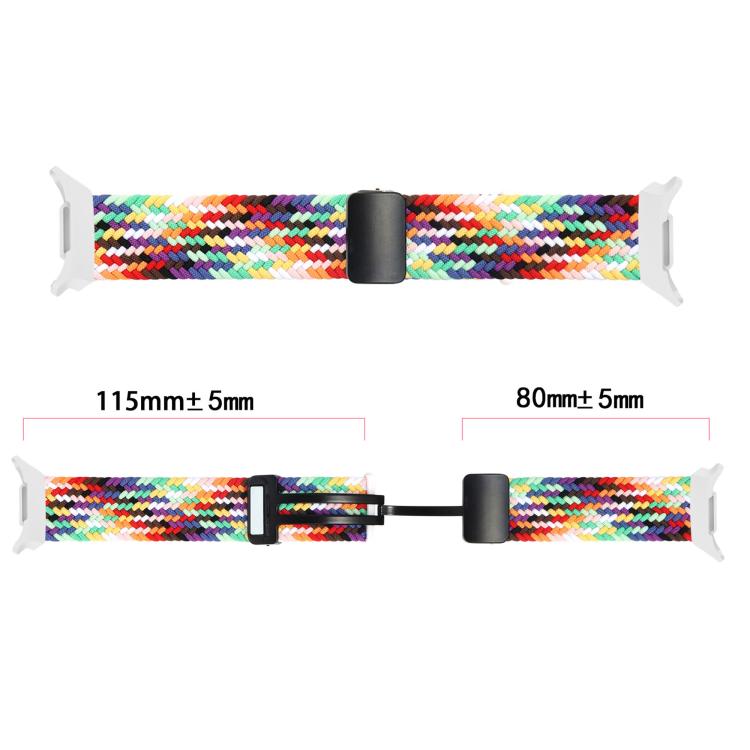 For Samsung Galaxy Watch8 / Watch8 Classic Fold Magnetic Buckle Braided Watch Band