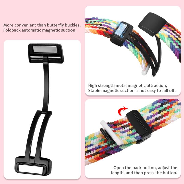 For Samsung Galaxy Watch8 / Watch8 Classic Fold Magnetic Buckle Braided Watch Band