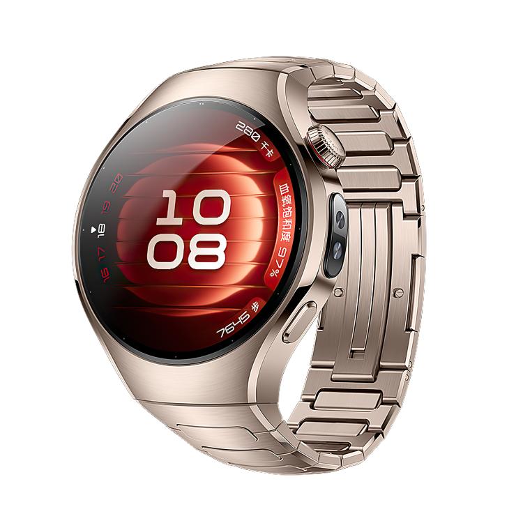 For Huawei Watch 5 42mm I-Shaped Titanium Alloy Metal Watch Band