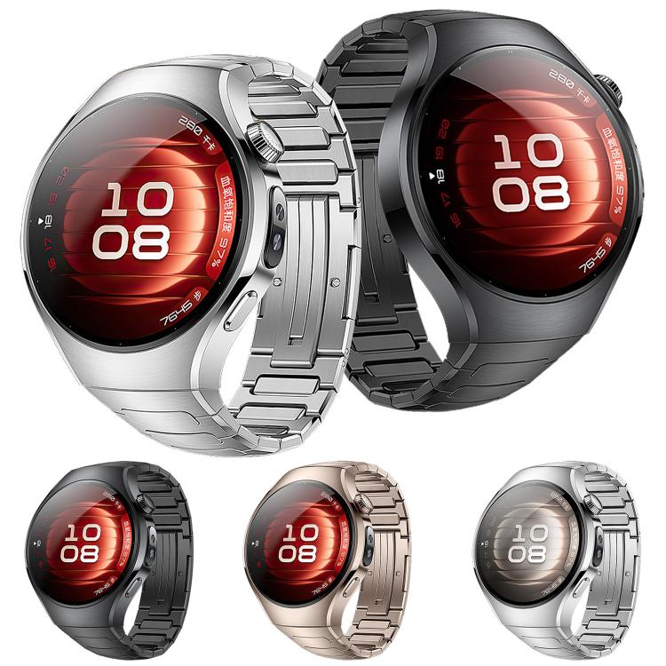 For Huawei Watch 5 42mm I-Shaped Titanium Alloy Metal Watch Band