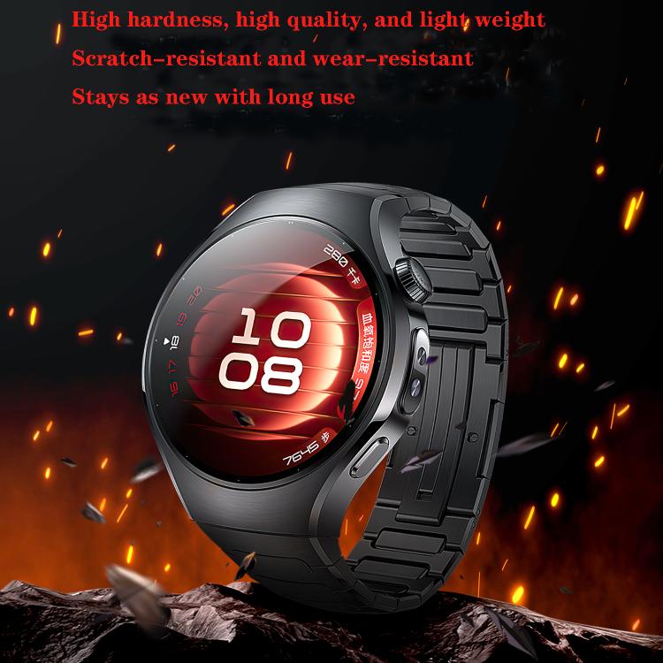 For Huawei Watch 5 42mm I-Shaped Titanium Alloy Metal Watch Band