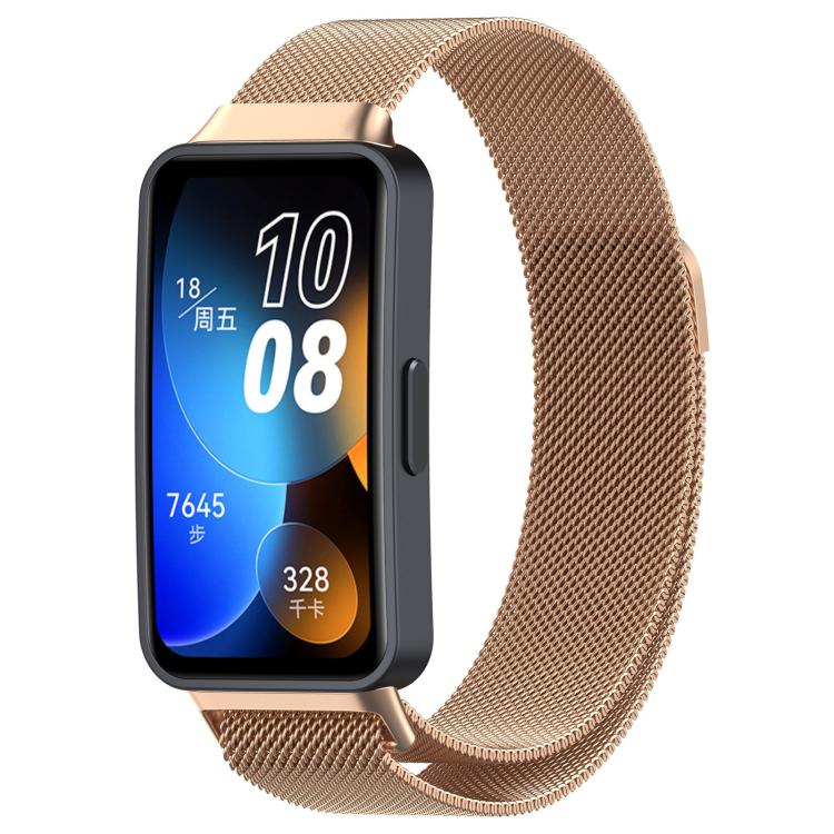 For Huawei Band 10 / 9 / 8 Full Coverage TPU Protective Cover Milanese Magnetic Metal Watch Band