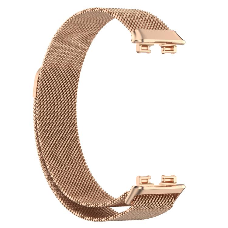 For Huawei Band 10 / 9 / 8 Full Coverage TPU Protective Cover Milanese Magnetic Metal Watch Band