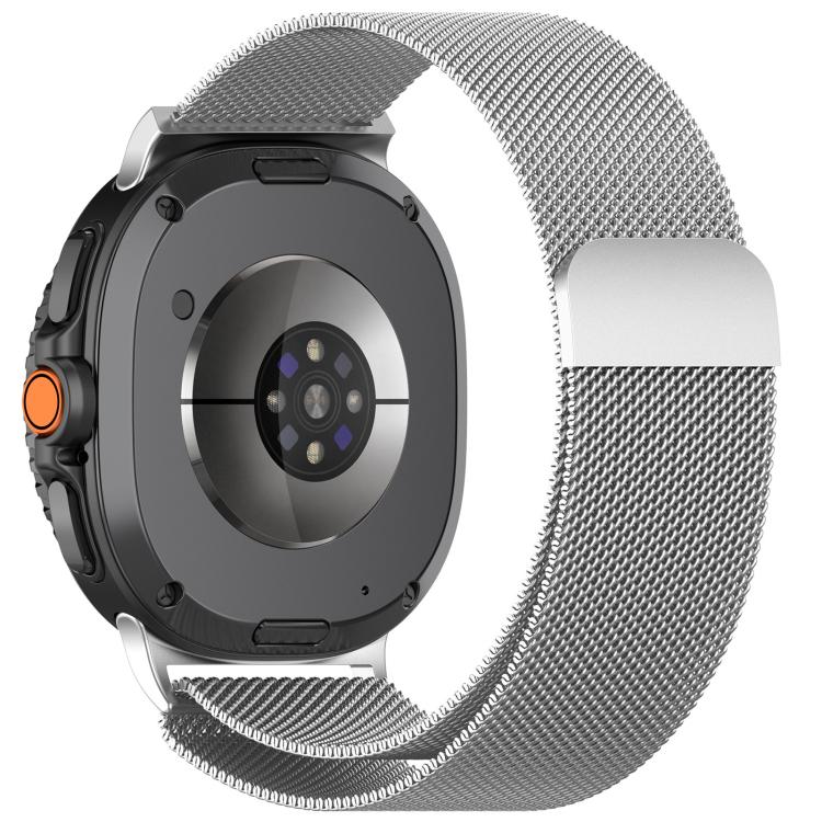For Samsung Galaxy Watch8 40mm Full Coverage TPU Protective Cover Milanese Magnetic Metal Watch Band